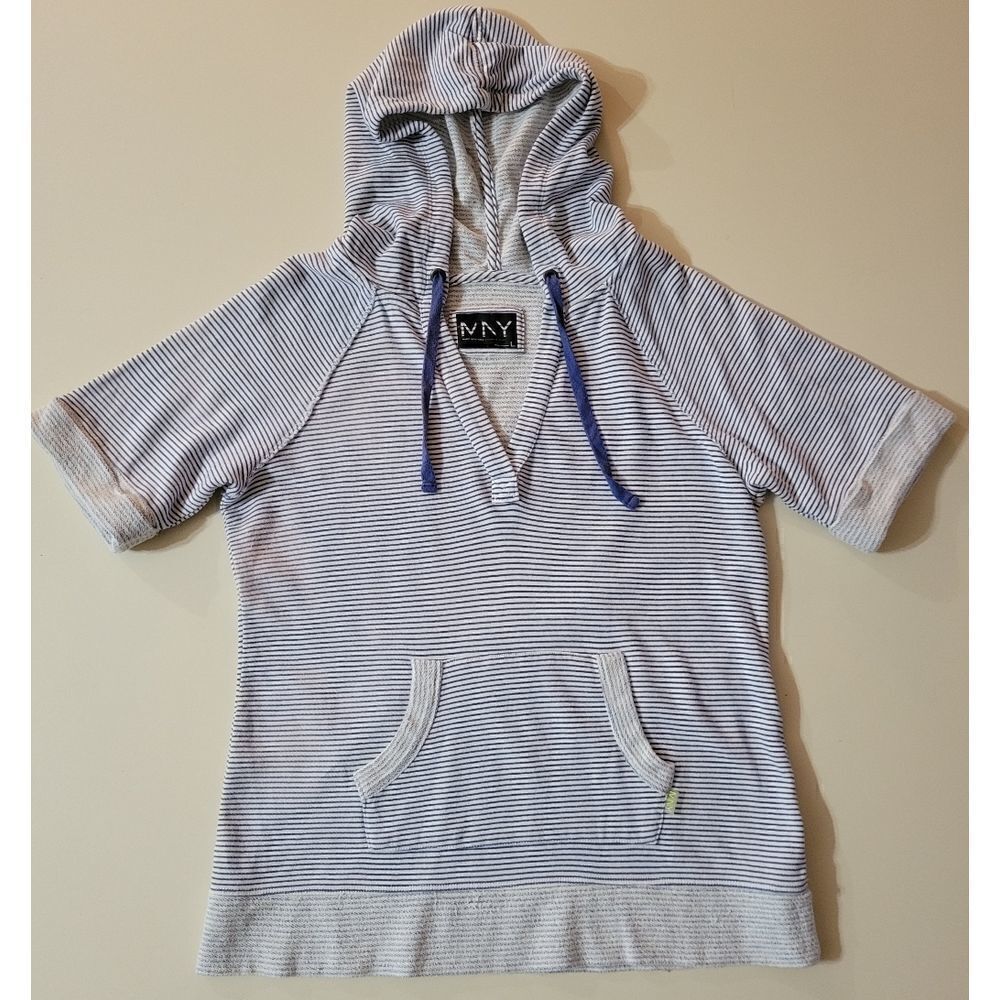 ANDREW MARC Women's Short Sleeve Hoodie